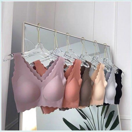 Amoi 2201Peach Echo High Quality Seamless Bra Set With Panties  - Bra Size : Free Size (32ABC-34ABC-36AB), Set : Bra with Panties Set
