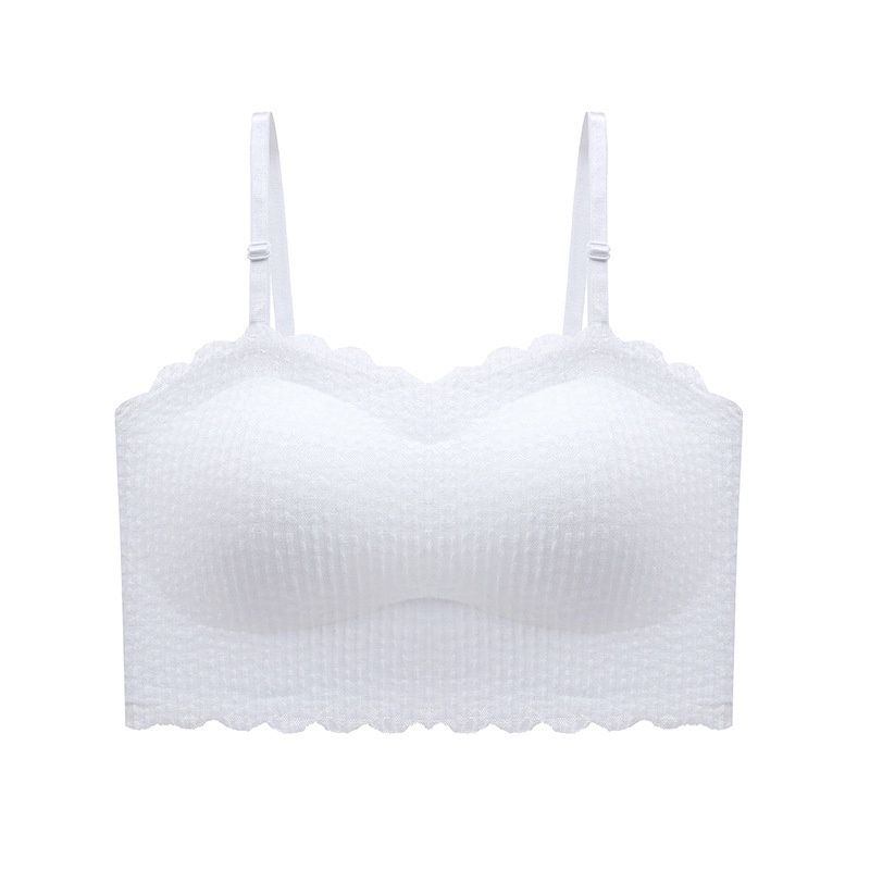 MBS WB326 Lace strapless  tube top bra: WHITE 2xl 36423