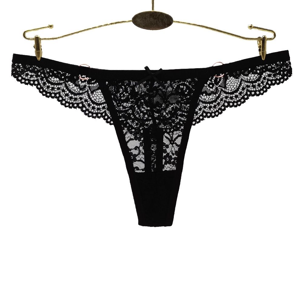 Yunjie 87471 Yunmengni sexy lace women's underwear: black XL 52145