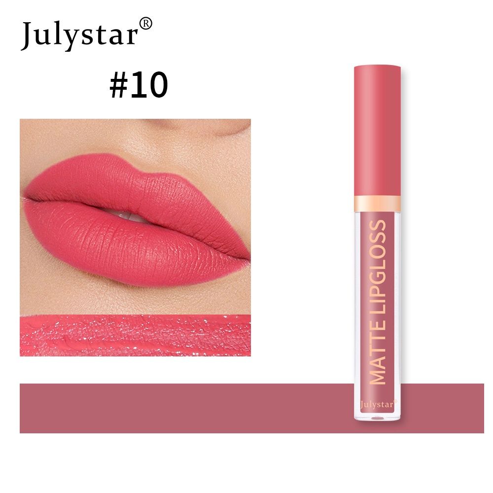 Julystar J701-030-10Matte Liquid Lipgloss : 10#: 2.5ML 35954