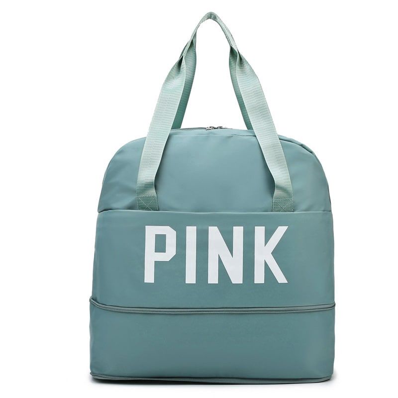 Gym Bag Yoga Bag Expandable Pink Green 1030 22761