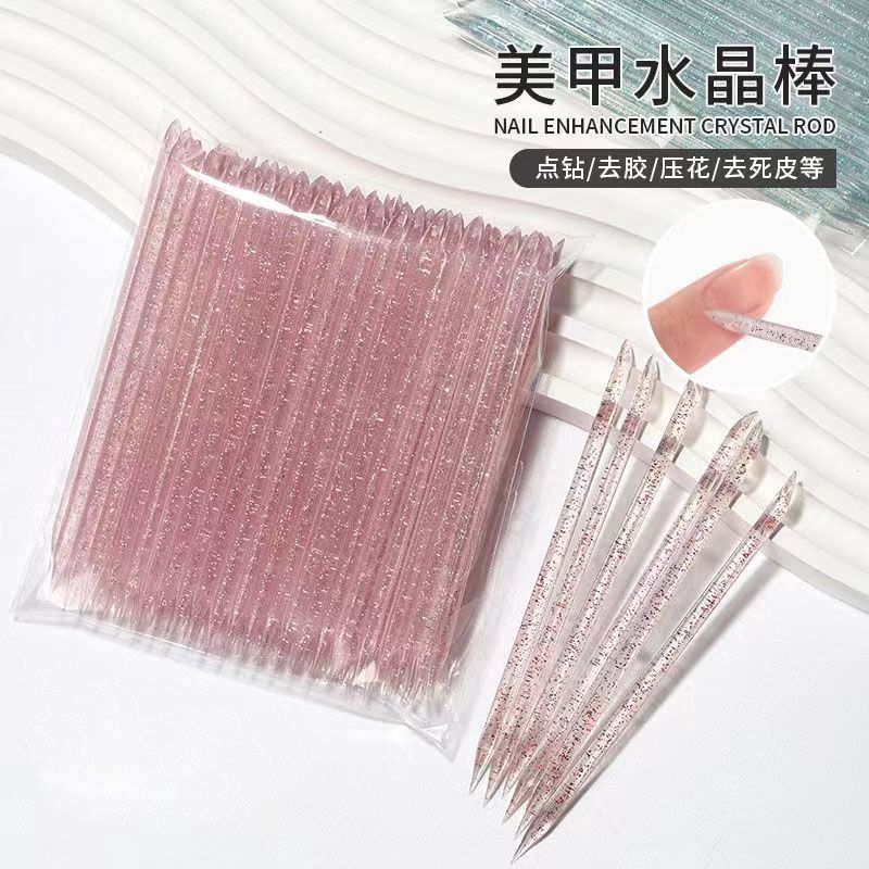 PP Nail Art Pink Crystal Wand 40-50pcs DQ045-1 76718