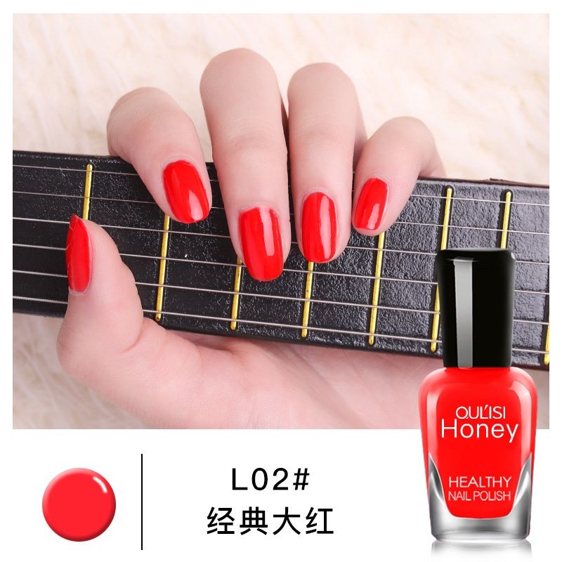 Oulisi Water Based Nail color: 02 classic red 97944