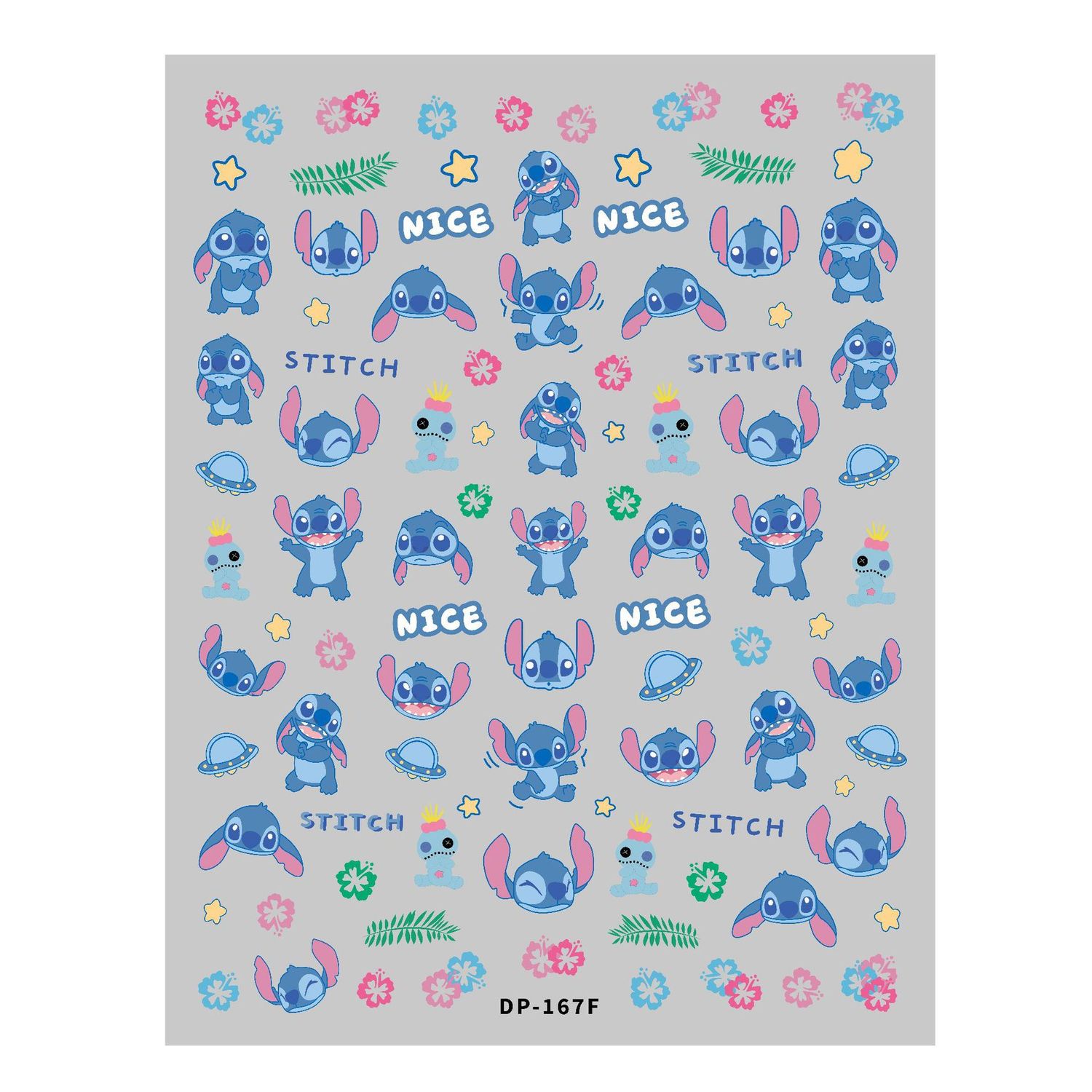 KW 5D embossed nail art stickers: Lidiqi 07893