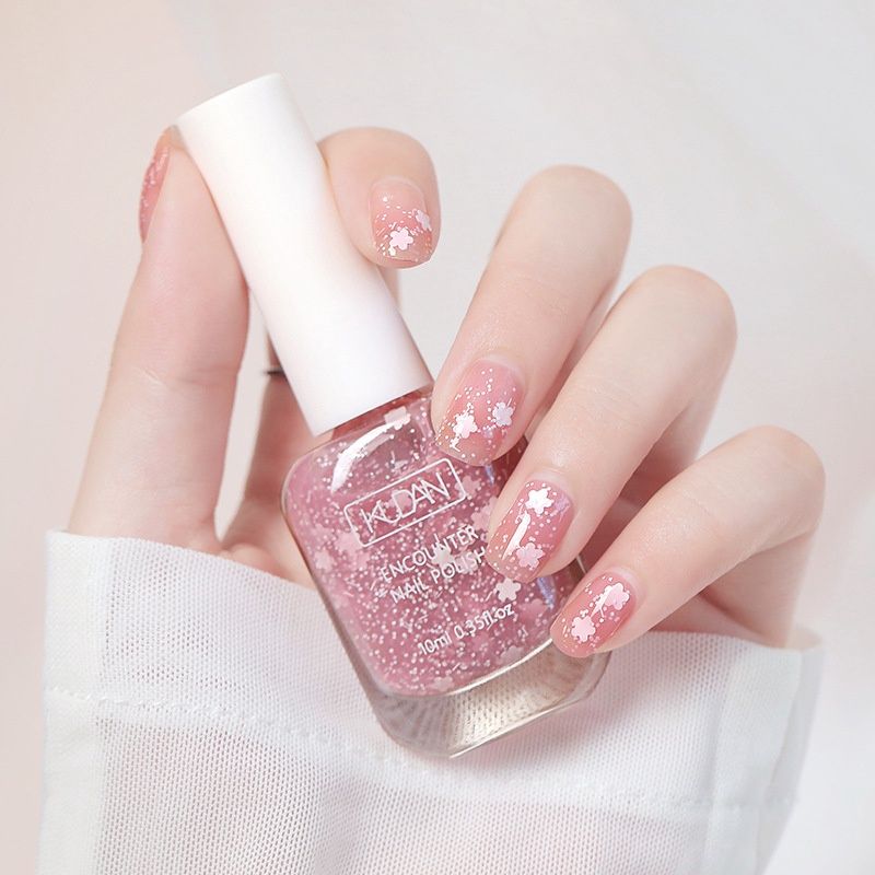 Kudan water nail polish : 06# shining light pink 63414