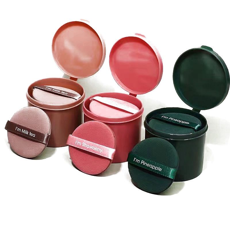 YS 00365 air cushion powder puff: 7  (round)  pink 22614
