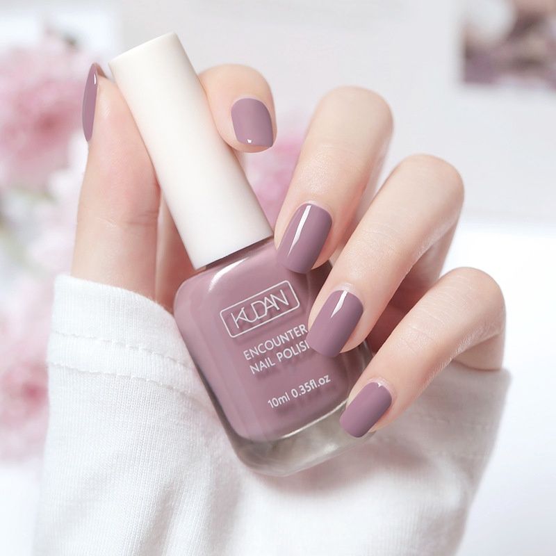 Kudan water nail polish : 08# quiet lotus purple 63416