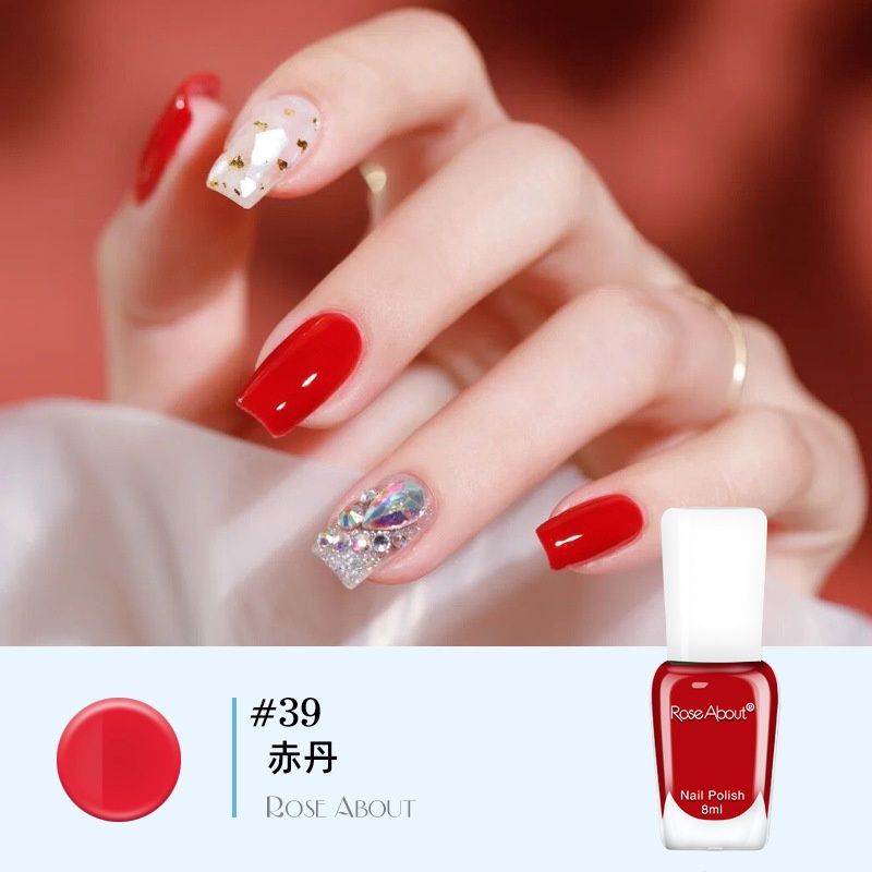 Rose About Water-based nail polish: #39# Red Dan 77727