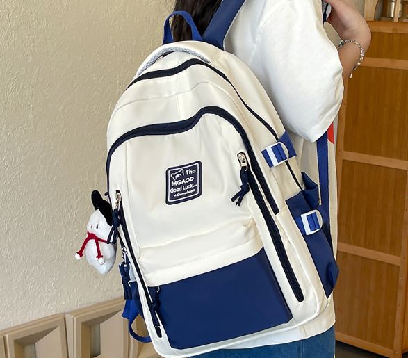 shanrui X-030 Contrast color backpack: blue 13313