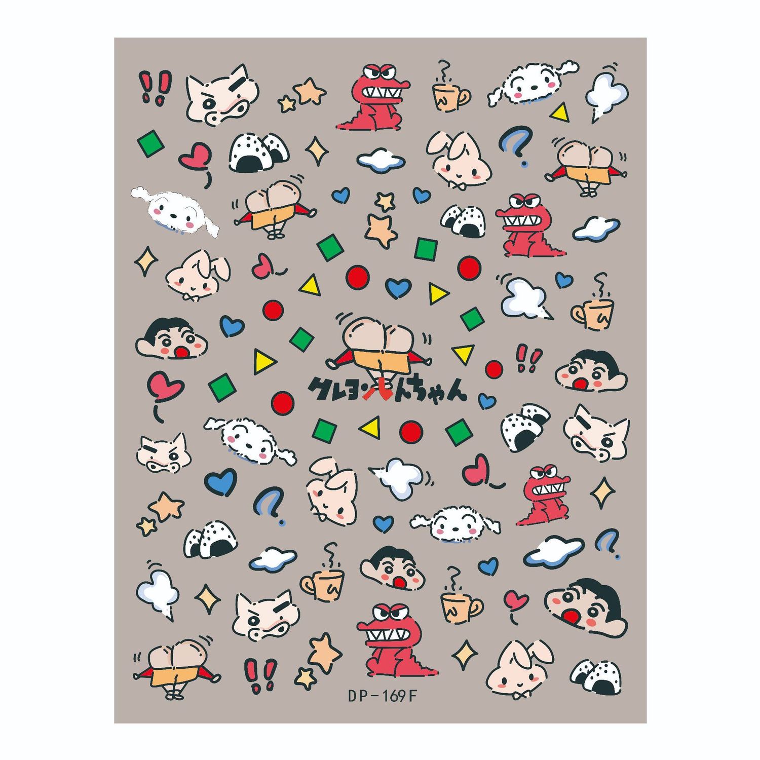 KW 5D embossed nail art stickers: Crayon Shin-chan 82519