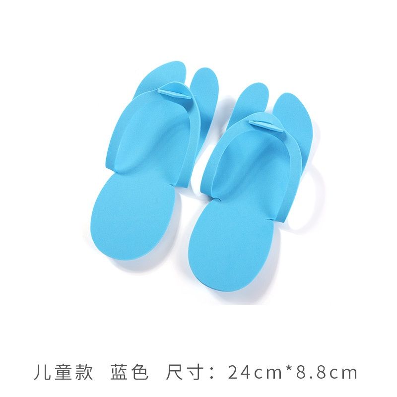 YR 6 pairsDisposable manicure flip-flops: blue: children  41295