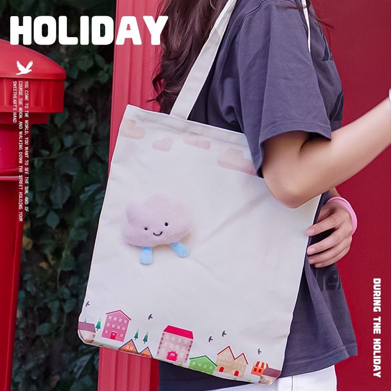 Yitong Cute Canvas Bag: 6Ins 白云小屋 : Show 09366