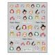 KW 5D Embossed Nail Art Stickers: Evil Girl 07862