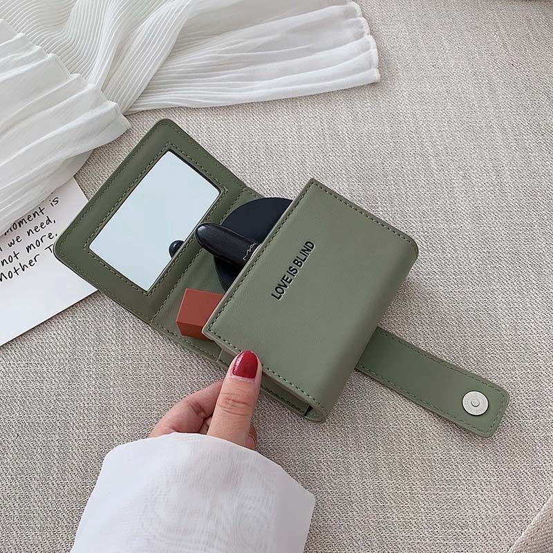 Pu Lipstick Bag Single Messenger Mini Women'S Bag Green 98775