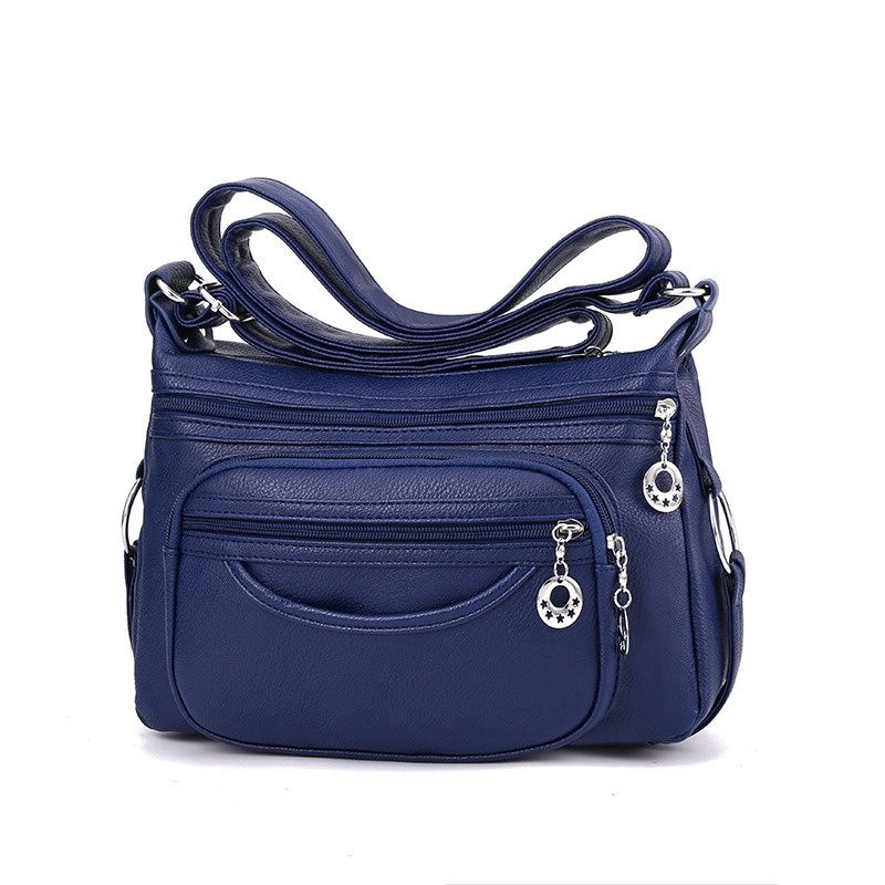 Korea Fahion Bag Soft Leather Blue 56602