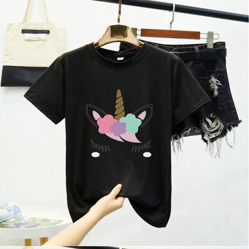 Snow Fairy women's Short-sleeved k526 Black  L