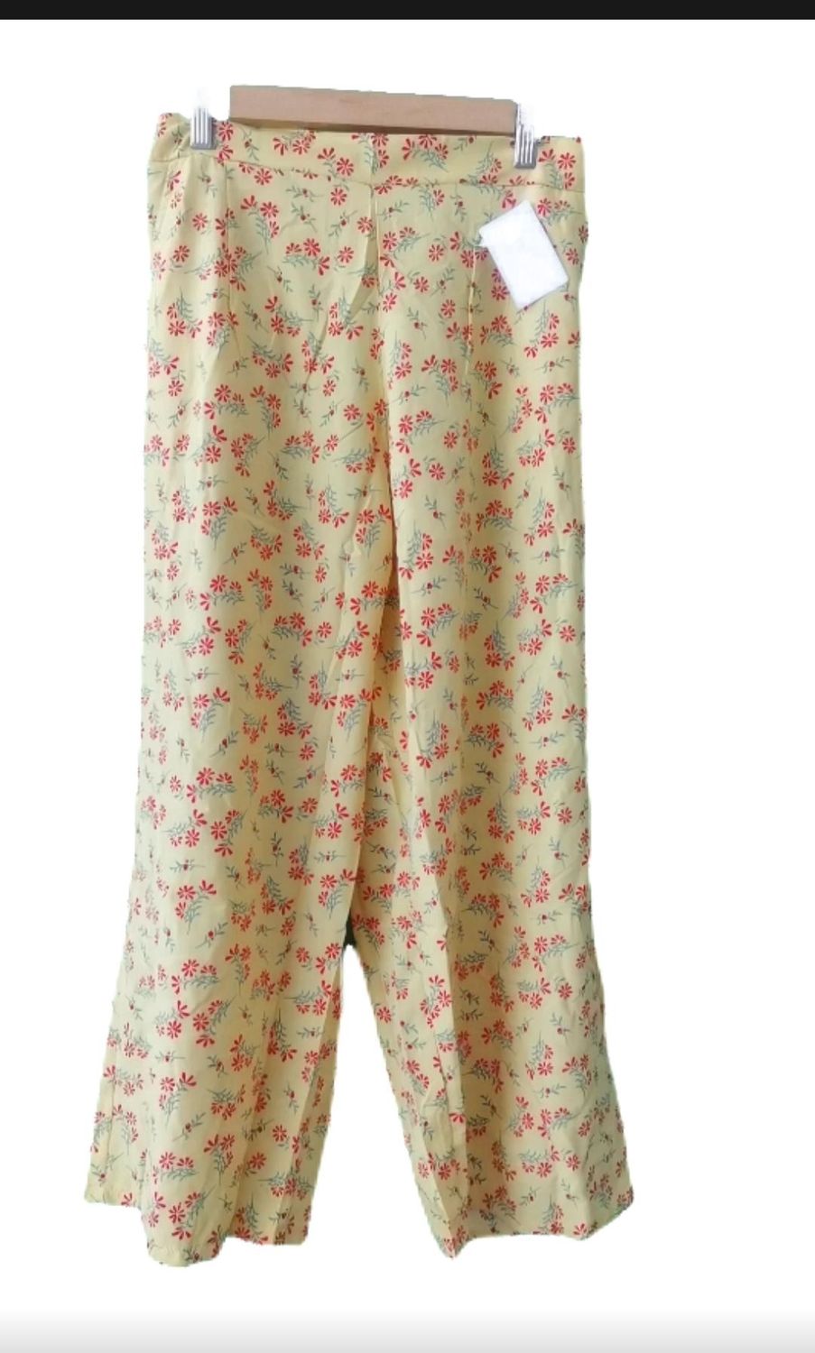 VN flower casual pant - yellow 22029