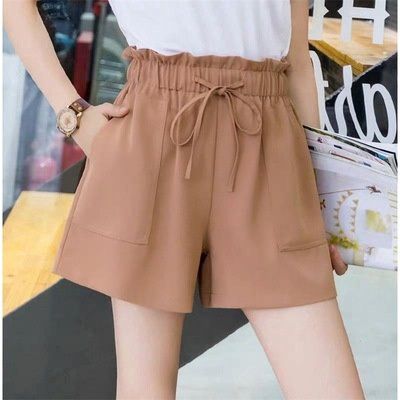 SSX Workwear wide-leg pants flower bud high waist casual pants: khaki: XXL 17452