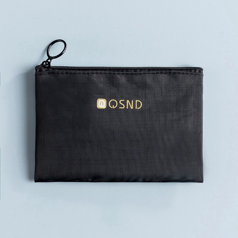 Qsnd Mesh Cosmetic Bag Black 20x15cm 43135