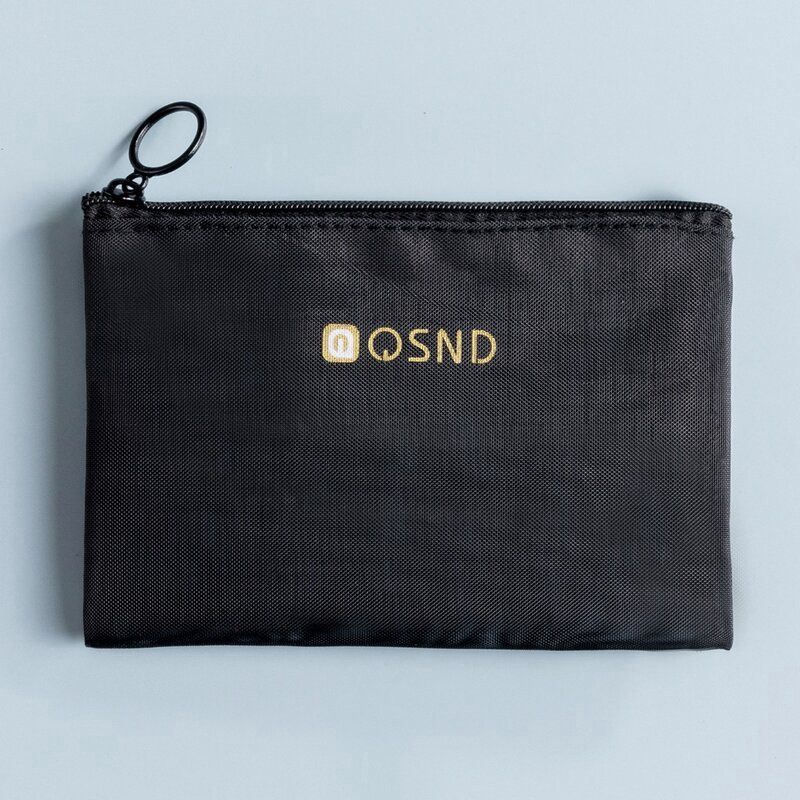 Qsnd Mesh Cosmetic Bag Black 25x19cm 43134