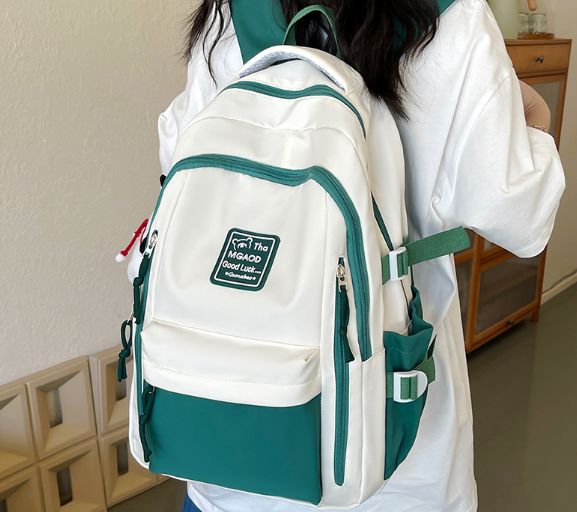 shanrui X-030 Contrast color backpack: green 13314