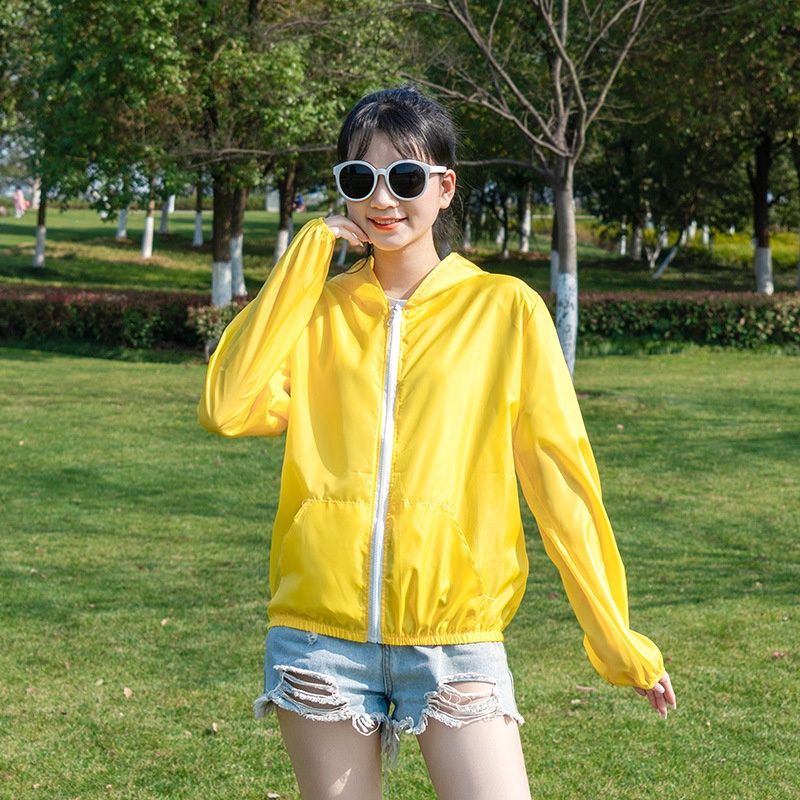 Lanyue FSY Thin Breathable Sun Protection Jacket: Bright Yellow 68006