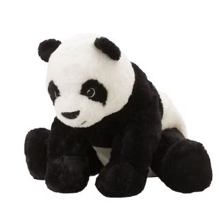 IKEA KRAMIG Soft toy | panda | white/black 75969