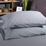 Cotton solid color pillowcase (light blue)