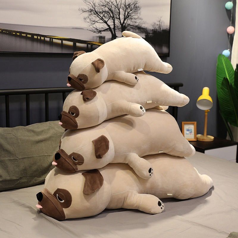 QY Pug Dog Plush Toy: 50cm（0.4kg） 95107