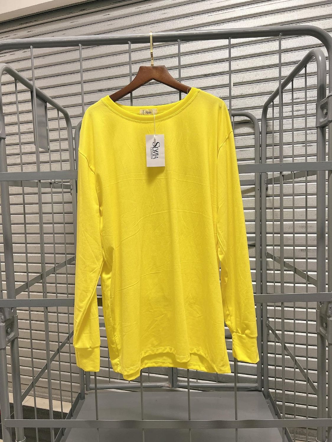 sy long sleeve yellow shirt 87135