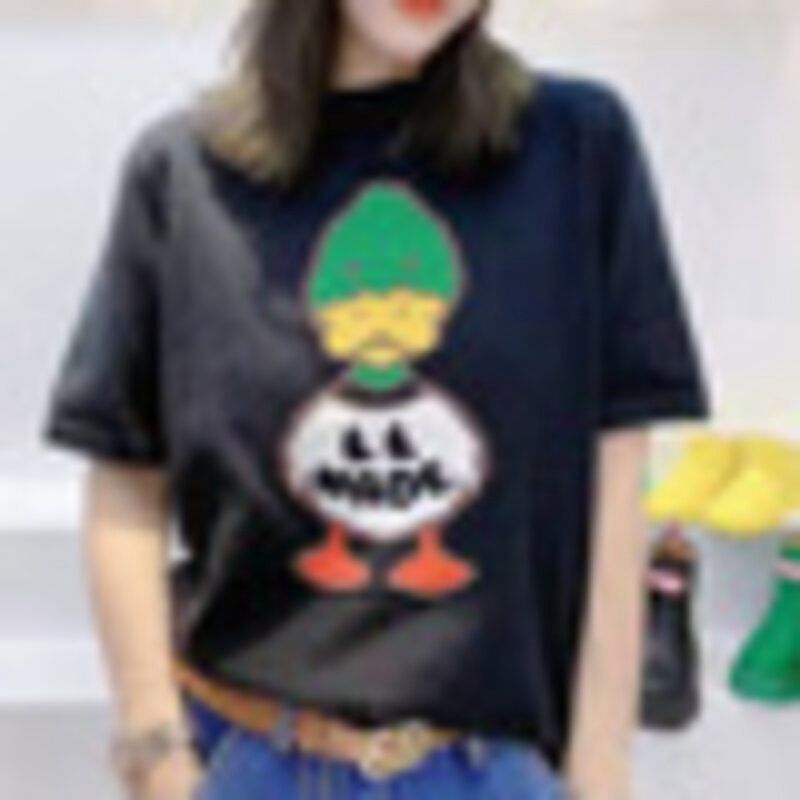 FT Printed Short Sleeves: Black Duckling : XXL 07449
