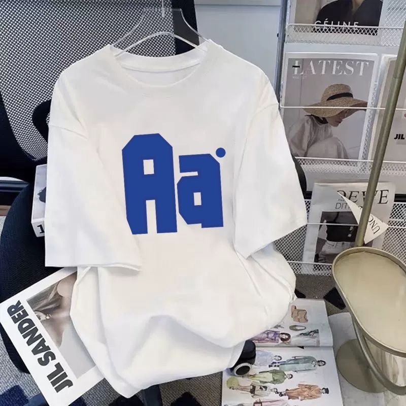 YW Printed T-shirt: White Aa: 4XL 47389