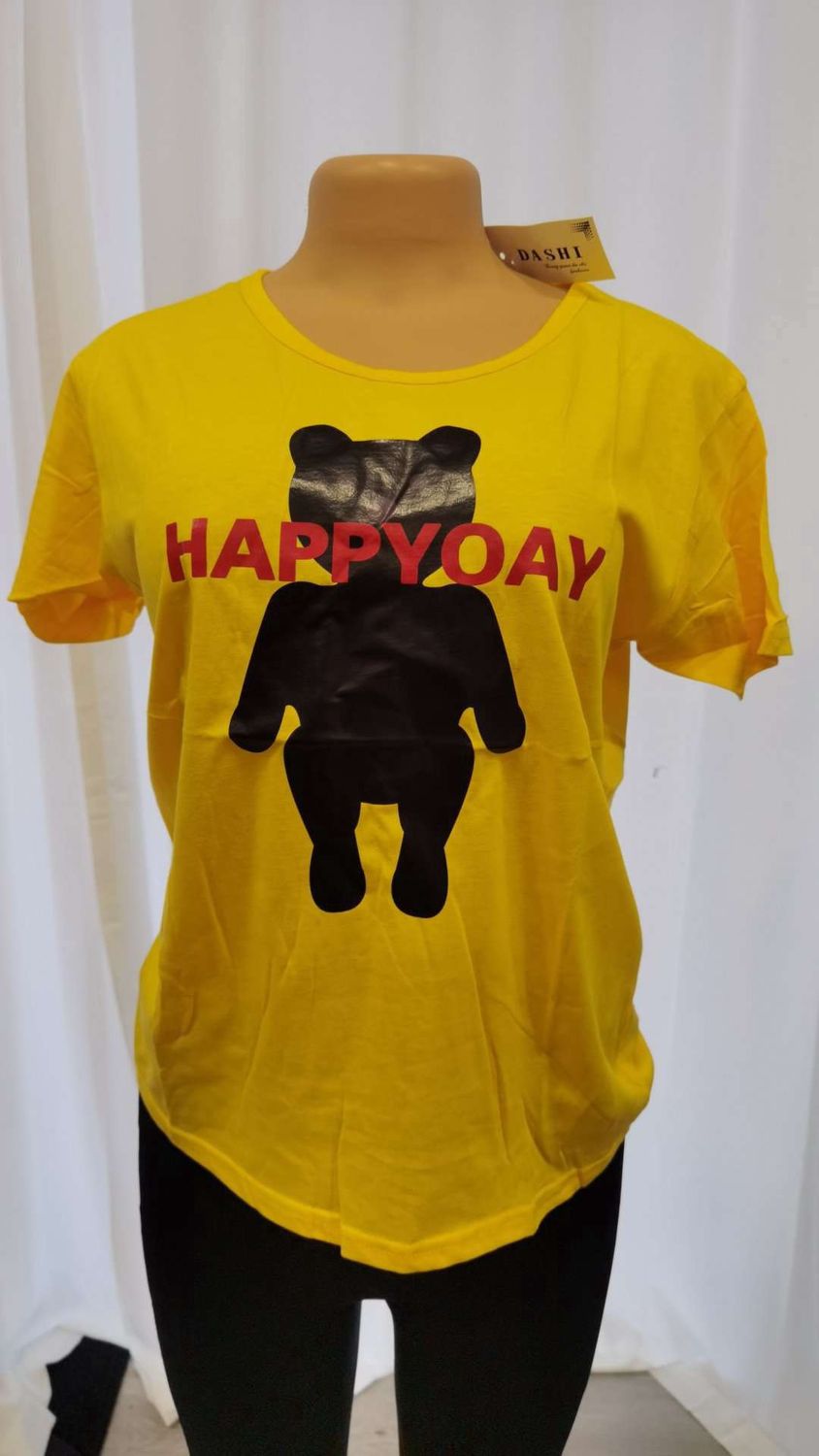YLX women's loose shirt  16704 YELLOW