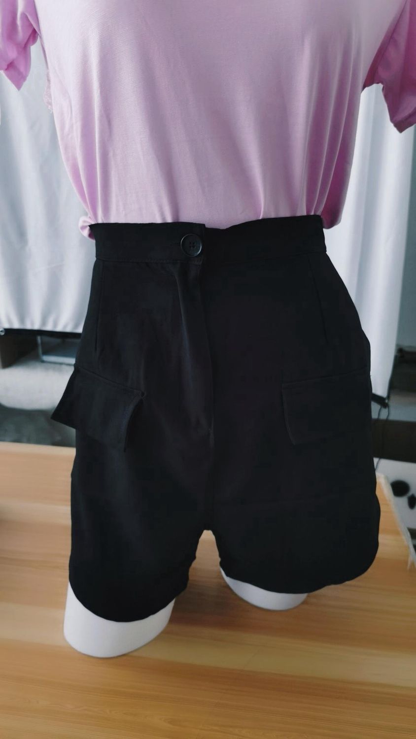 vn short casual pant 284 black