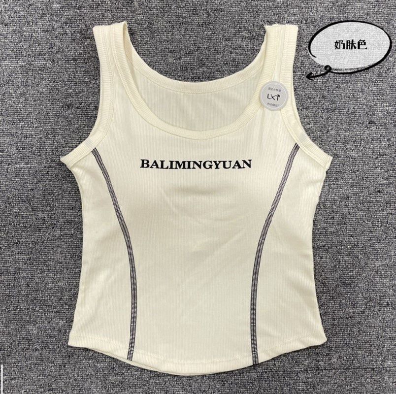 TS 792 Tank top W  padded top: off-white 45658