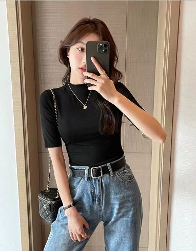 Luxi 2011 XL Black collar T-shirt 82471