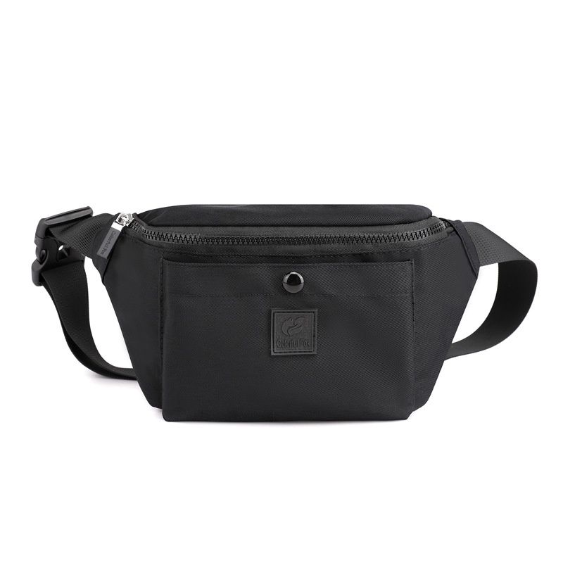 ColorfulFox 0416# Waist Bag Waterproof : Black 05734