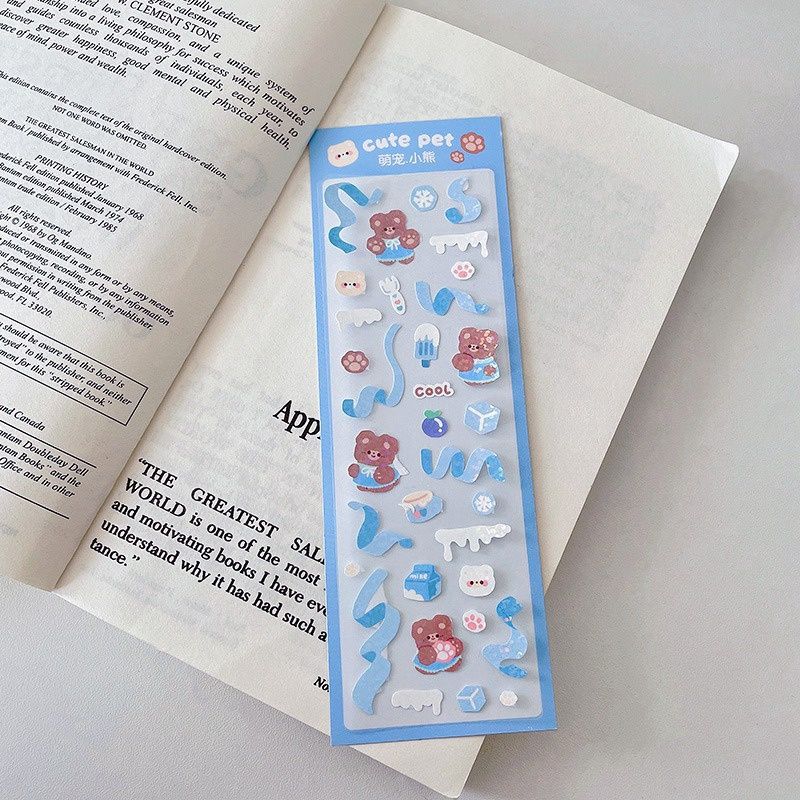 Sticker Blue Bear 34580