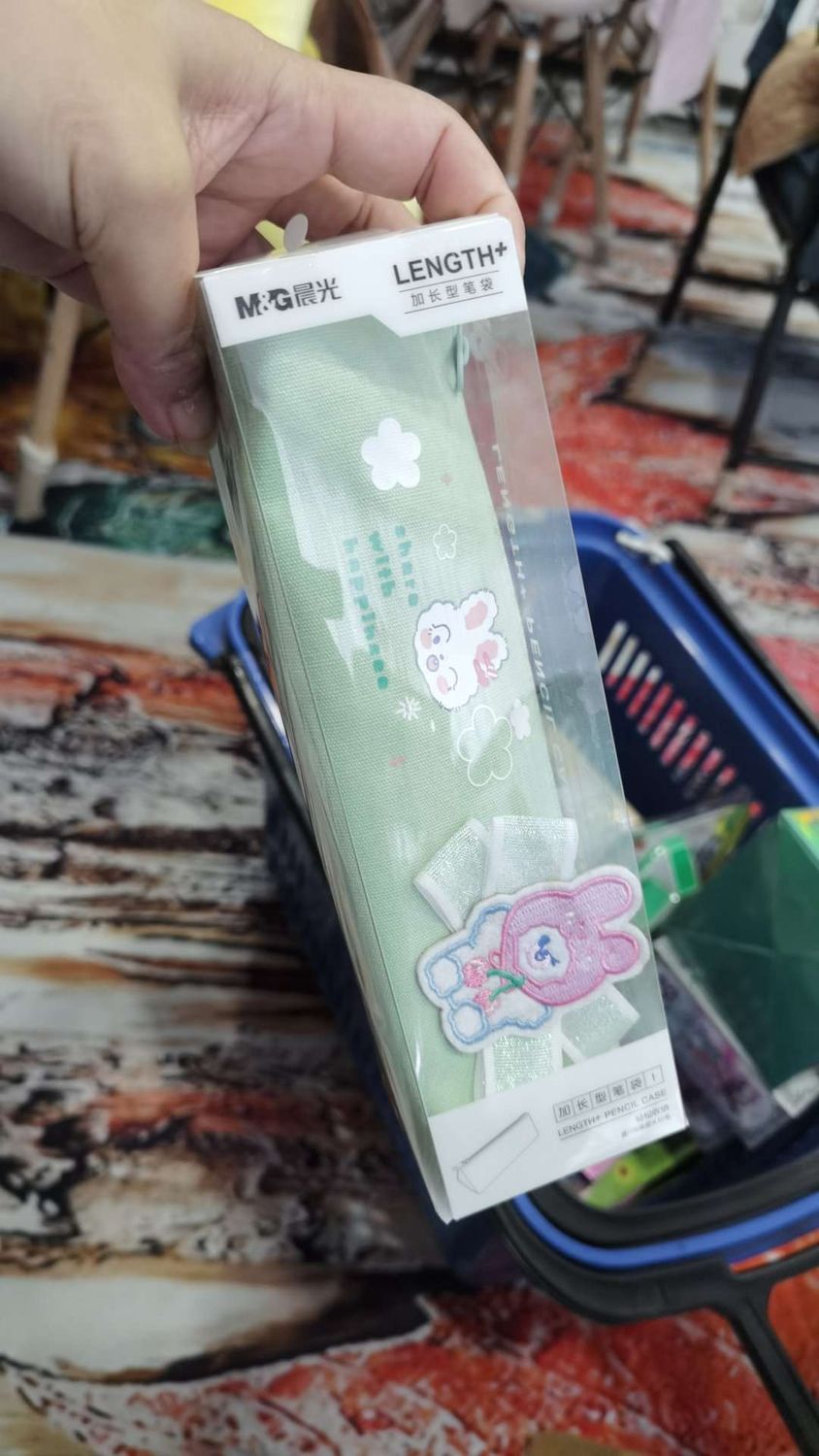 M&amp;G APB903RY Cherry Rabbit Triangle Pencil Case 97889
