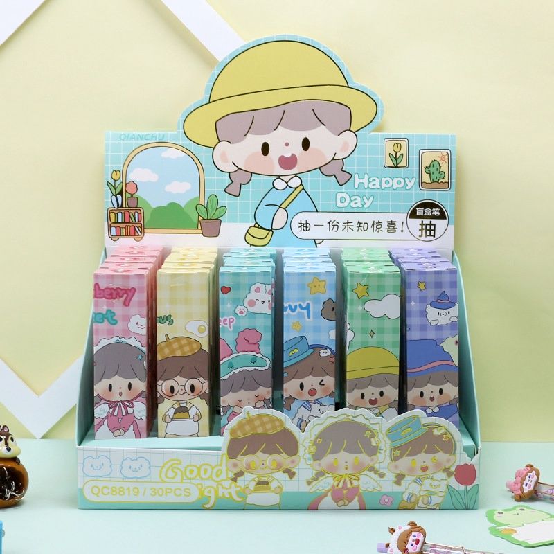 trxh Cute girl blind box gel pen 23962
