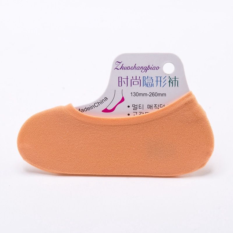 ZN Magic Female Invisible Socks: Orange 64192