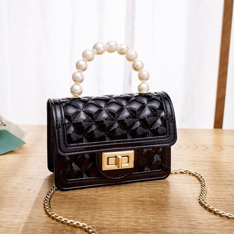 XJ HS947Jelly Chain Bag: : Black 37821