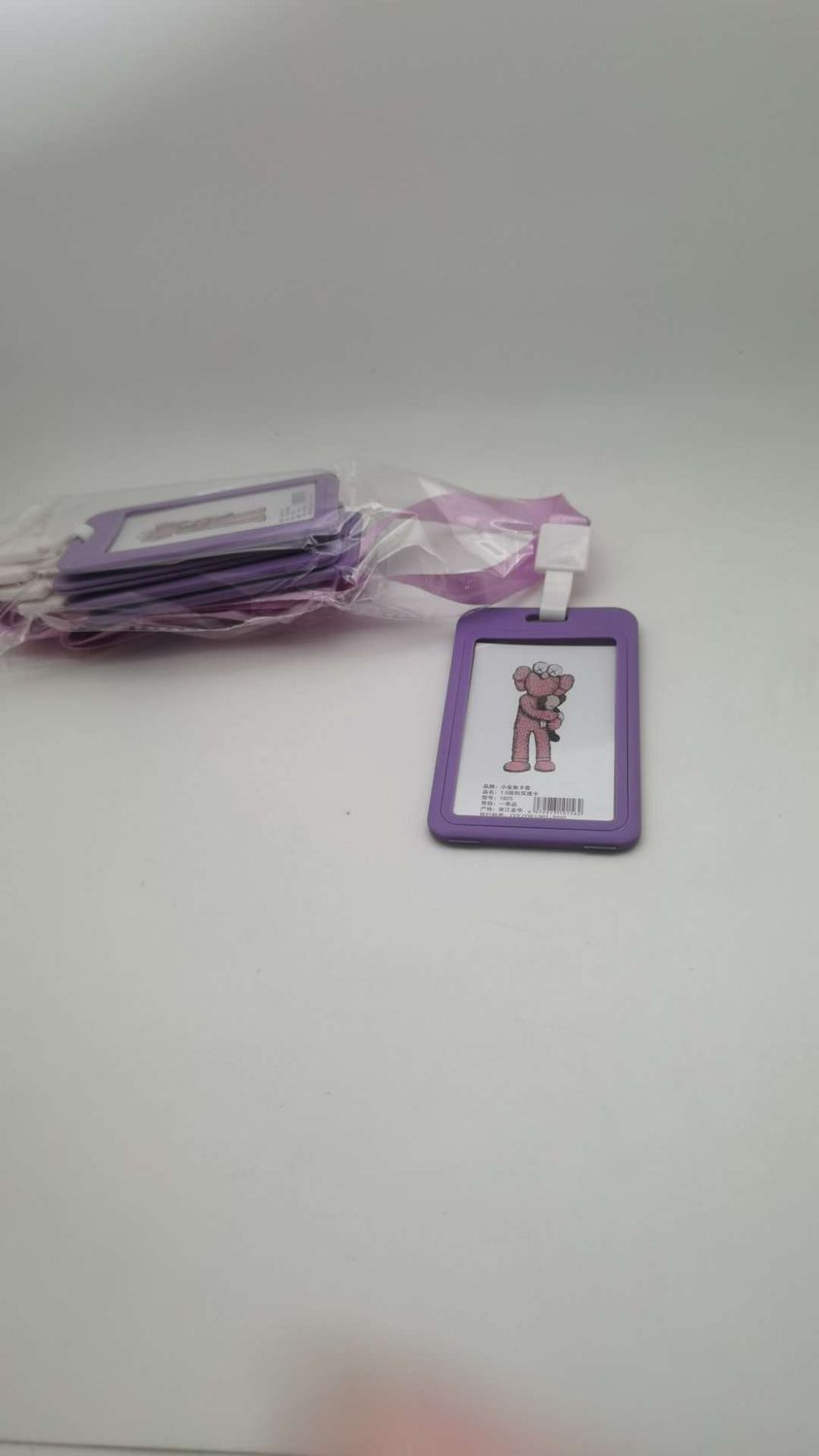 Jiedi  ID Card Holder with Lanyard  79002# 1825/1.5 snap button double transparent card 20 00120