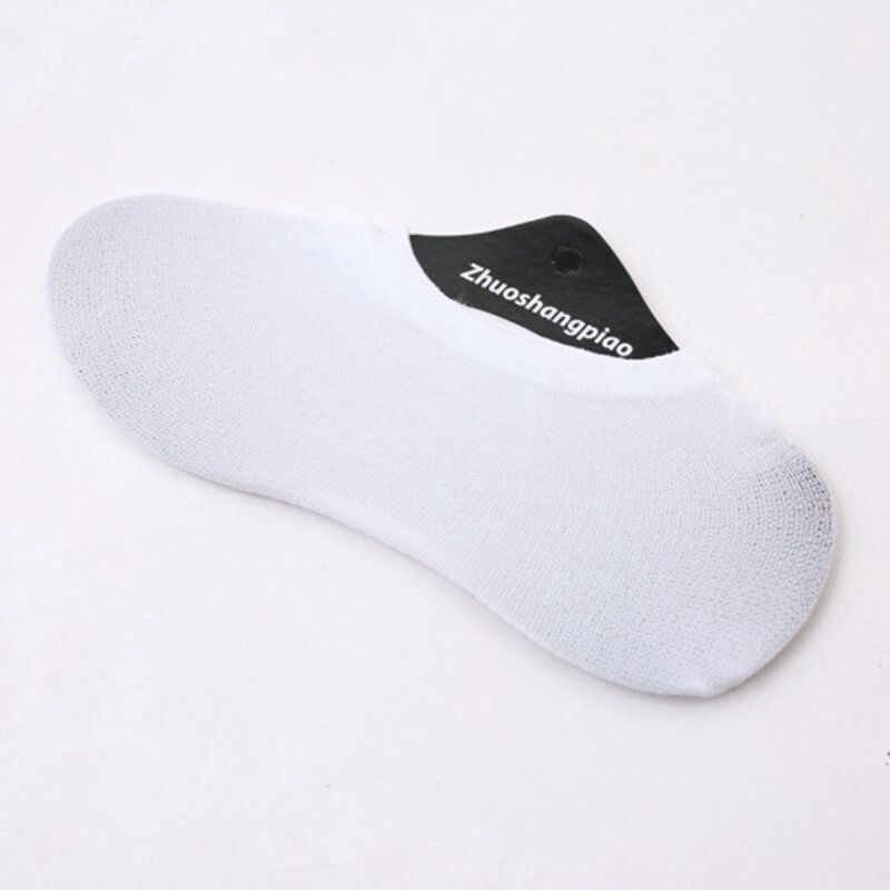ZN Magic Men'S  Silicone Anti-Slip Floor Booth Socks: White 60665