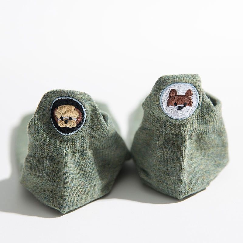 Fashion Socks Dog Green 25796