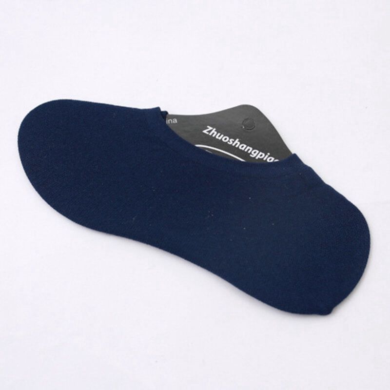 ZN Magic Men'S  Silicone Anti-Slip Floor Booth Socks:Navy Blue 60667