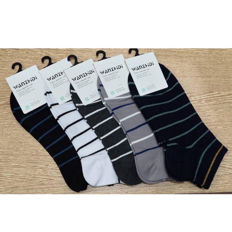 Wanzhidi Fashion Low Cut Sock 1 Pair Stirpe 00222