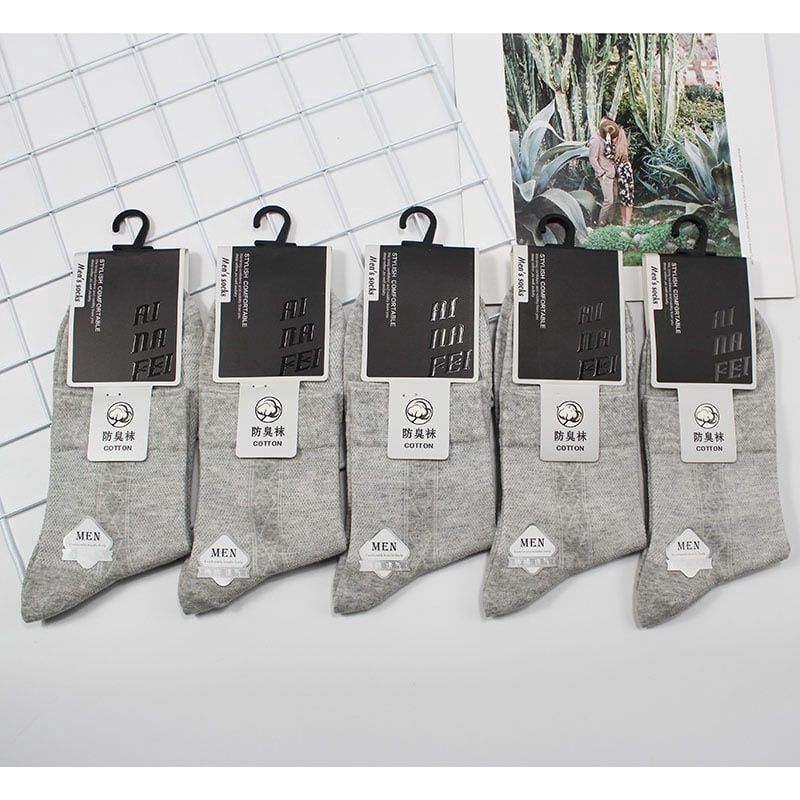 Gold Bunny Cotton Men Socks Grey 60815