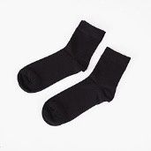 MG Men's Socks 原宿素色男袜(2双)-黑/深灰/浅灰 15386