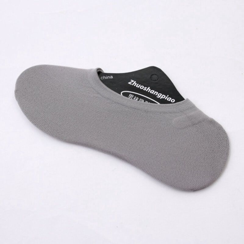 ZN Magic Men'S  Silicone Anti-Slip Floor Booth Socks: Grey 60666